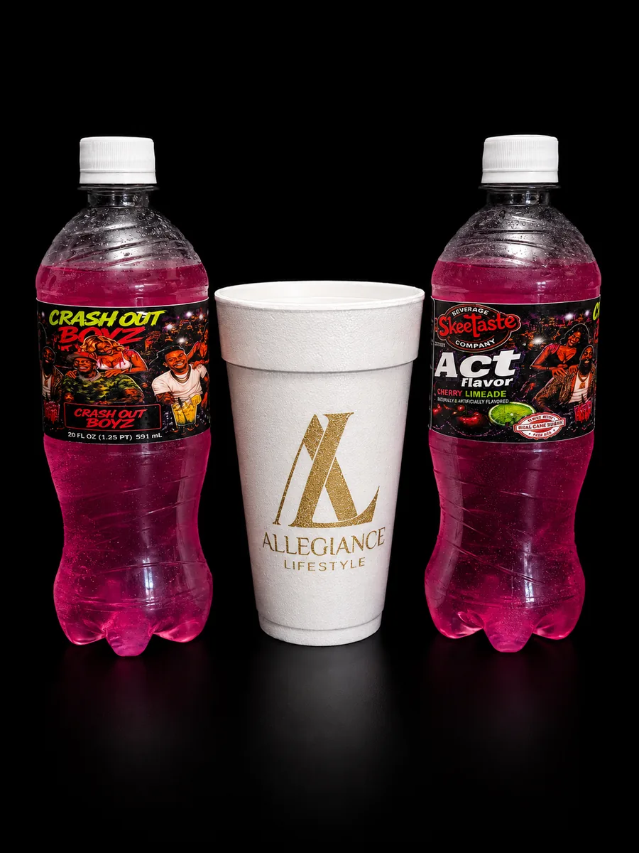Crash Out Boyz Cherry Limeade soda bottle by Skeetaste