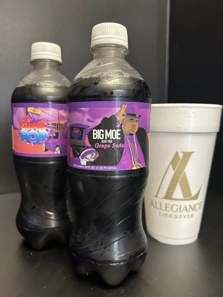 Big Moe Grape Soda soda bottle by Exotic Pop