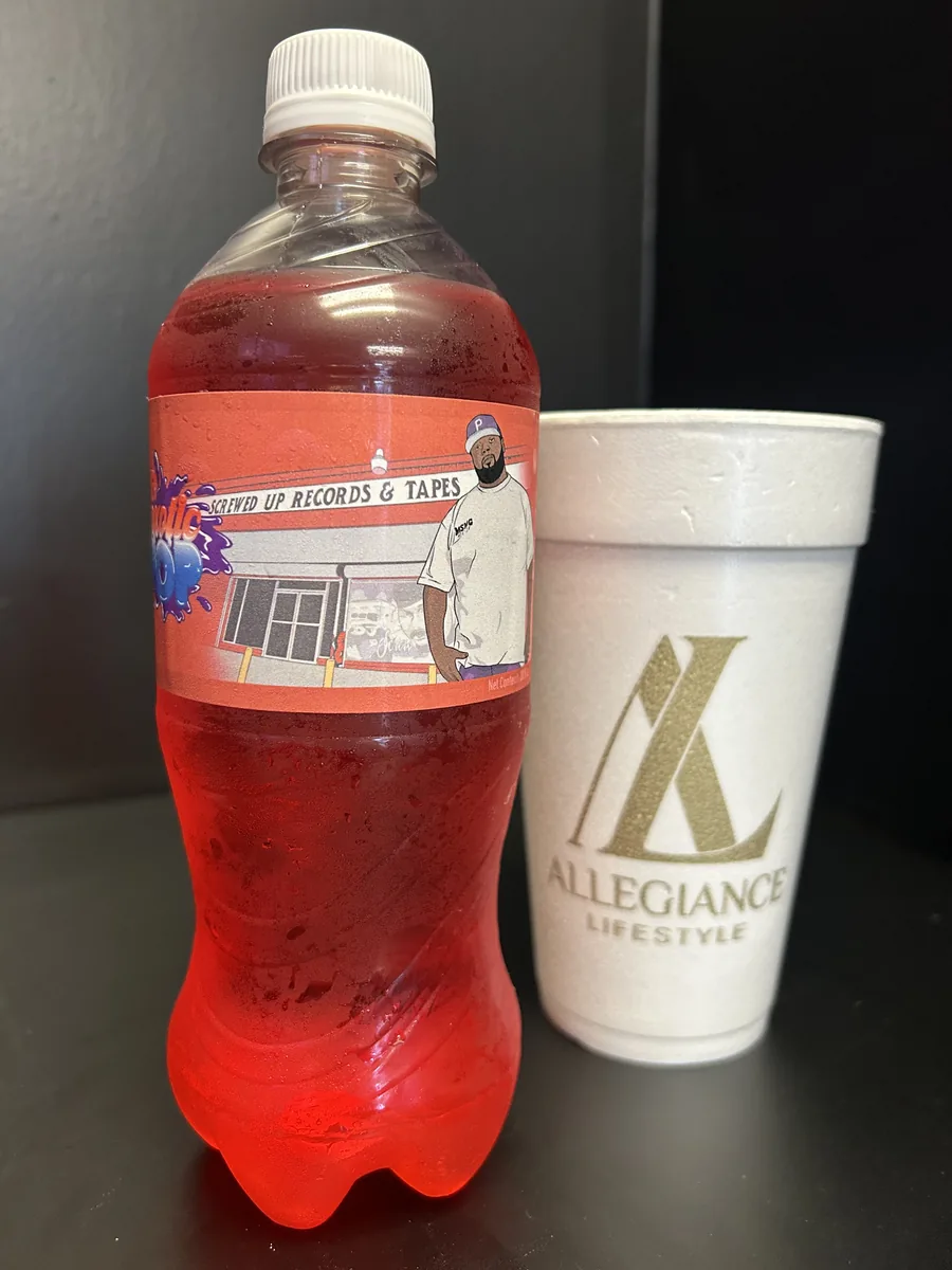 Big Pokey Berries & Cream soda bottle by Exotic Pop