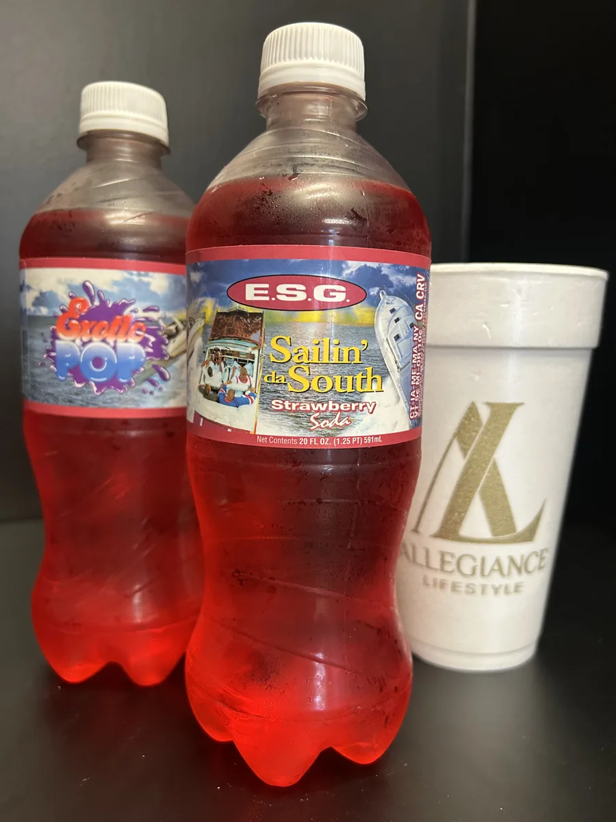 ESG Strawberry Soda soda bottle by Exotic Pop