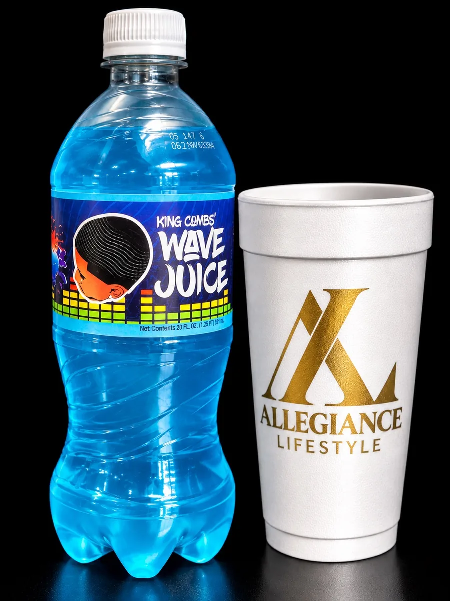 King Combs Wave Juice soda bottle by Exotic Pop