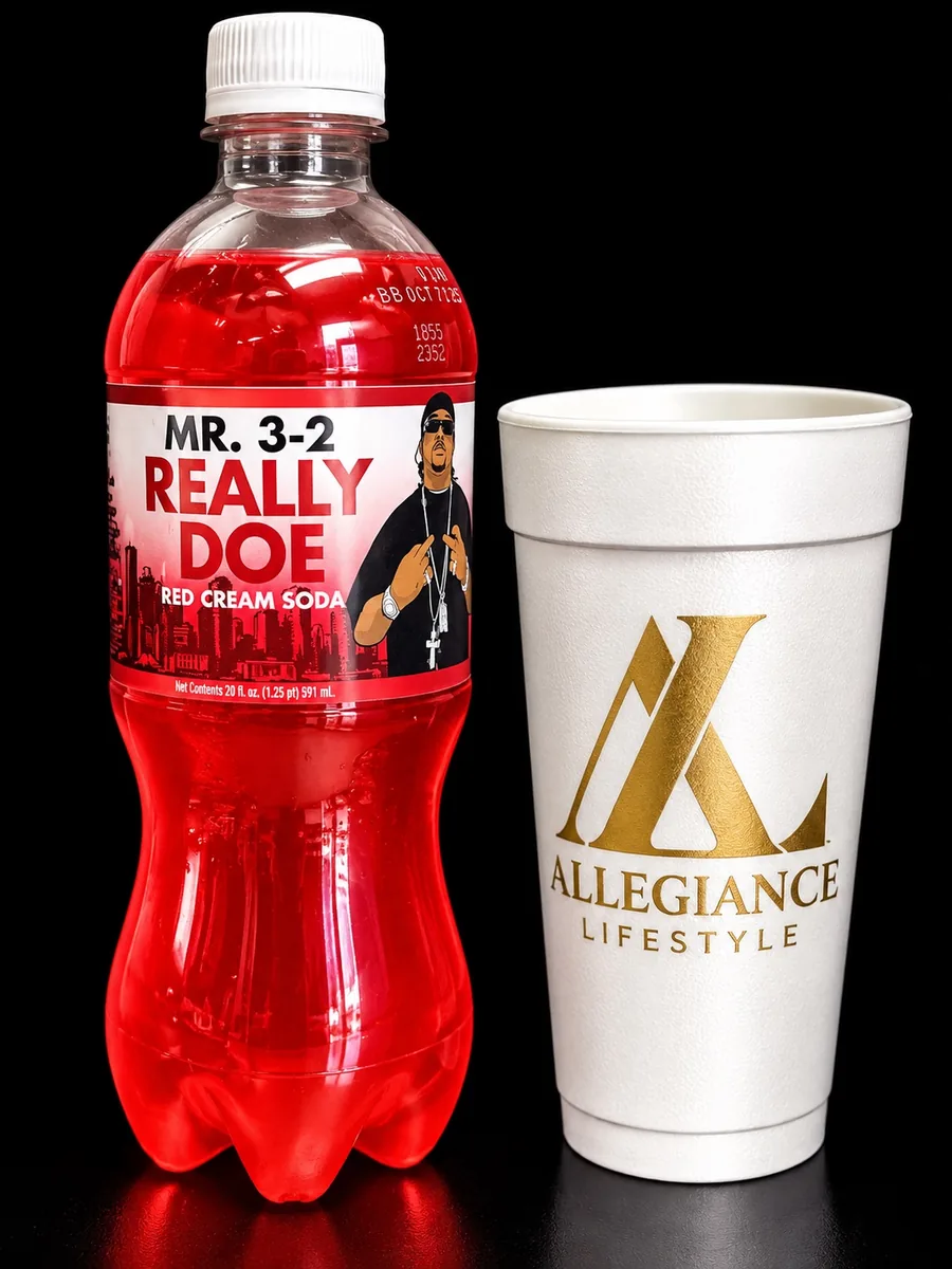Mr. 3-2 Really Doe Red Cream Soda soda bottle by Exotic Pop