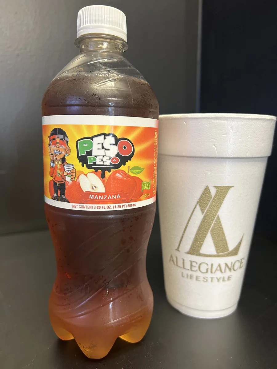 Peso Peso Manzana soda bottle by Exotic Pop