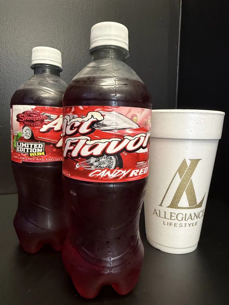 Candy Red ACT soda bottle by Skeetaste