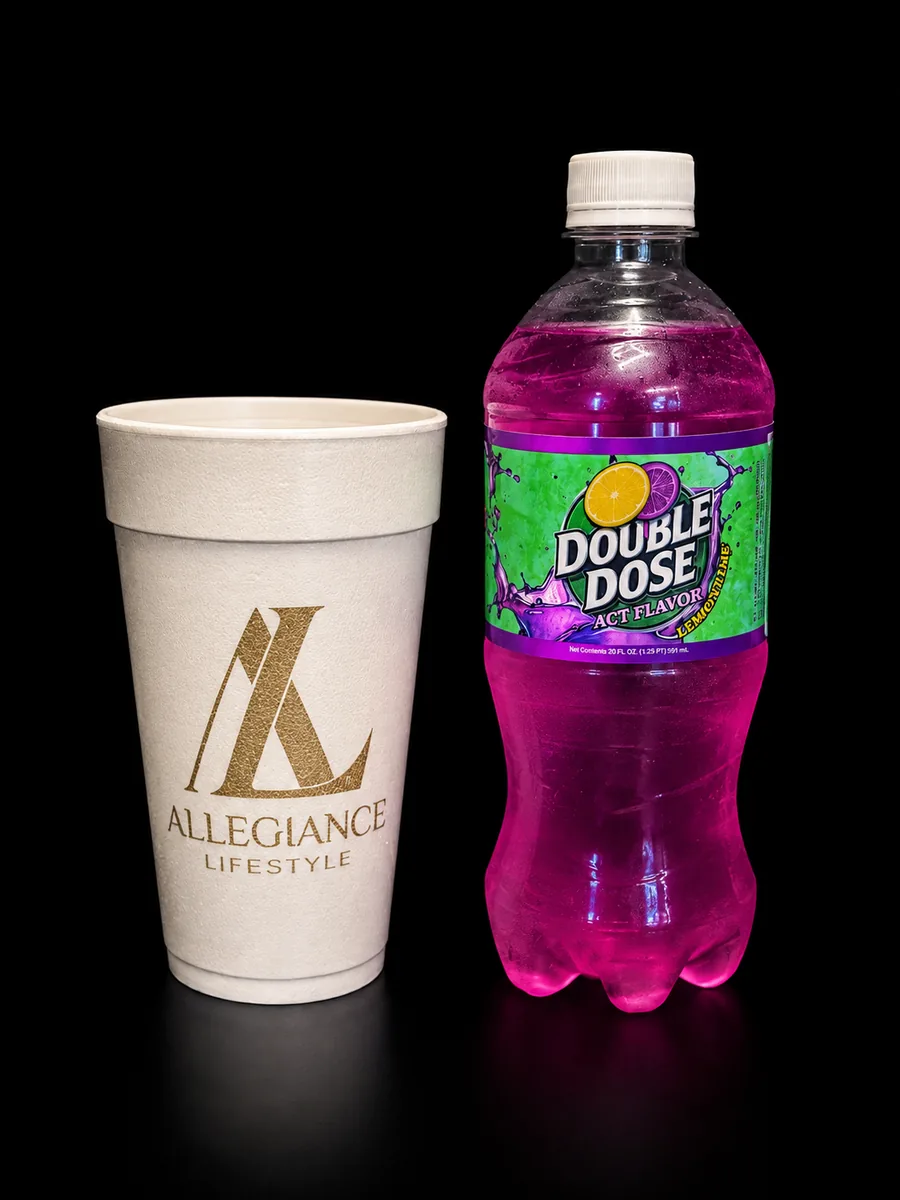 Double Dose Lemon Lime ACT soda bottle by Skeetaste