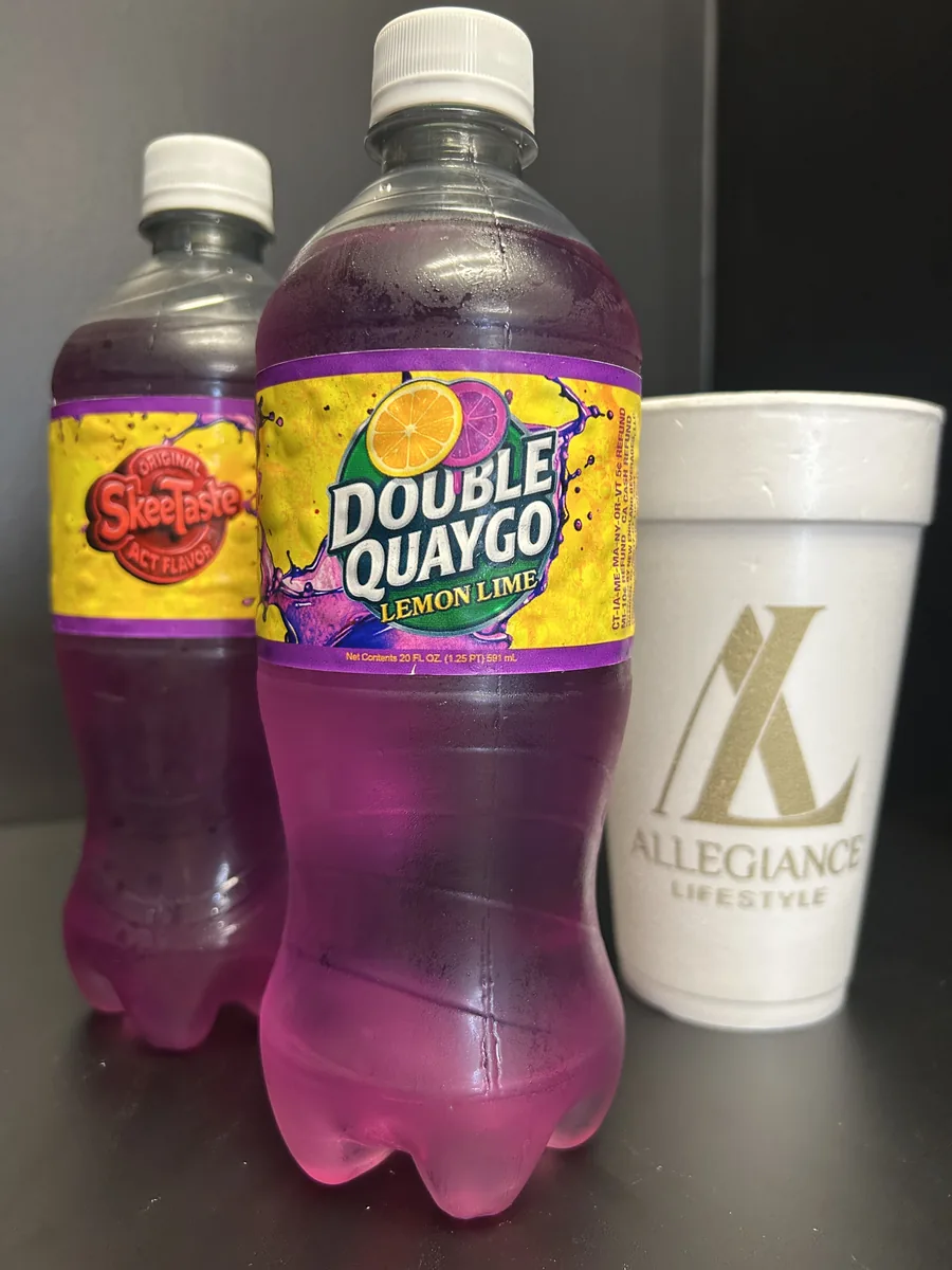 Double Quaygo Lemon Lime soda bottle by Skeetaste