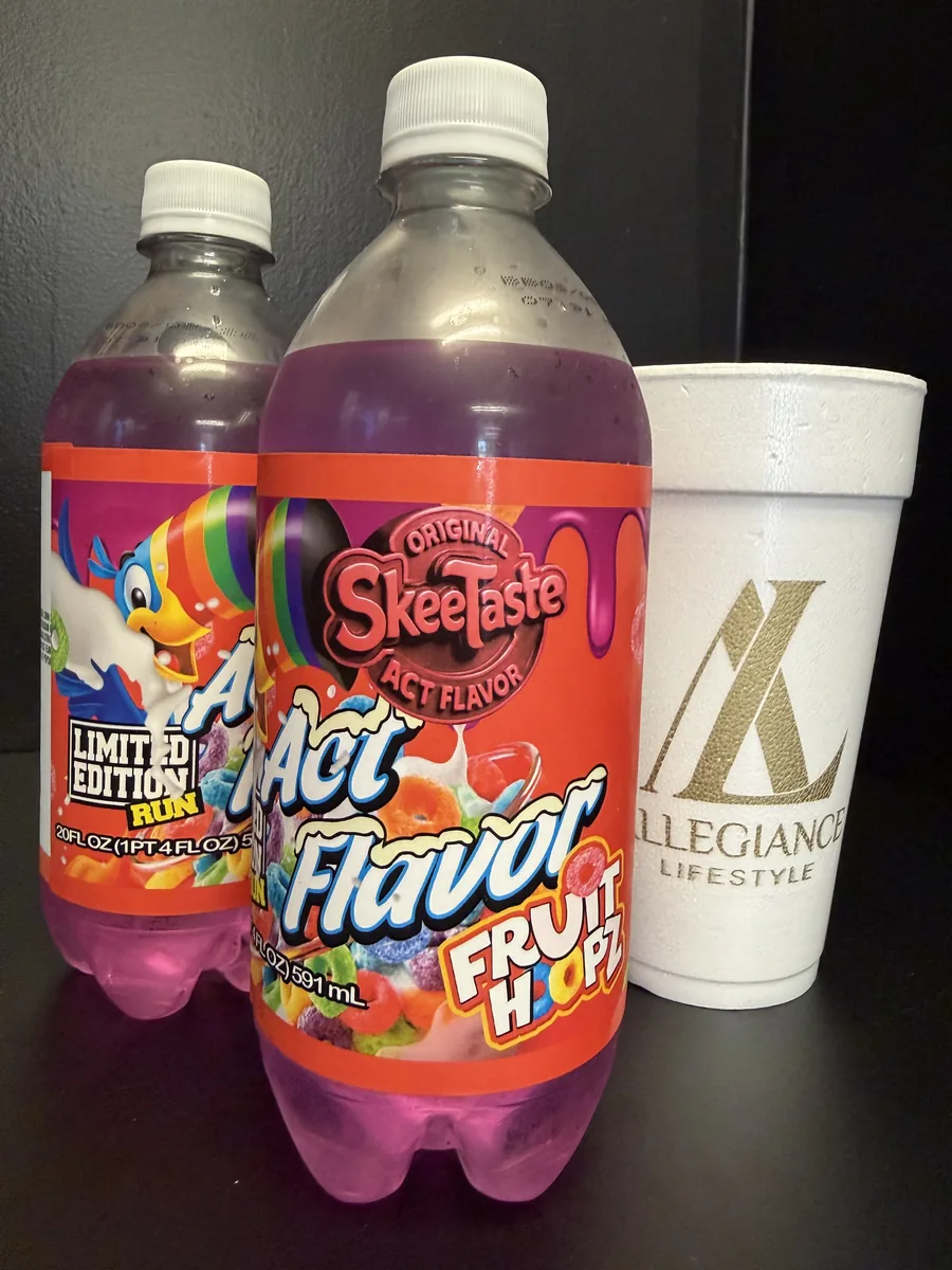Fruit Hoopz ACT soda bottle by Skeetaste