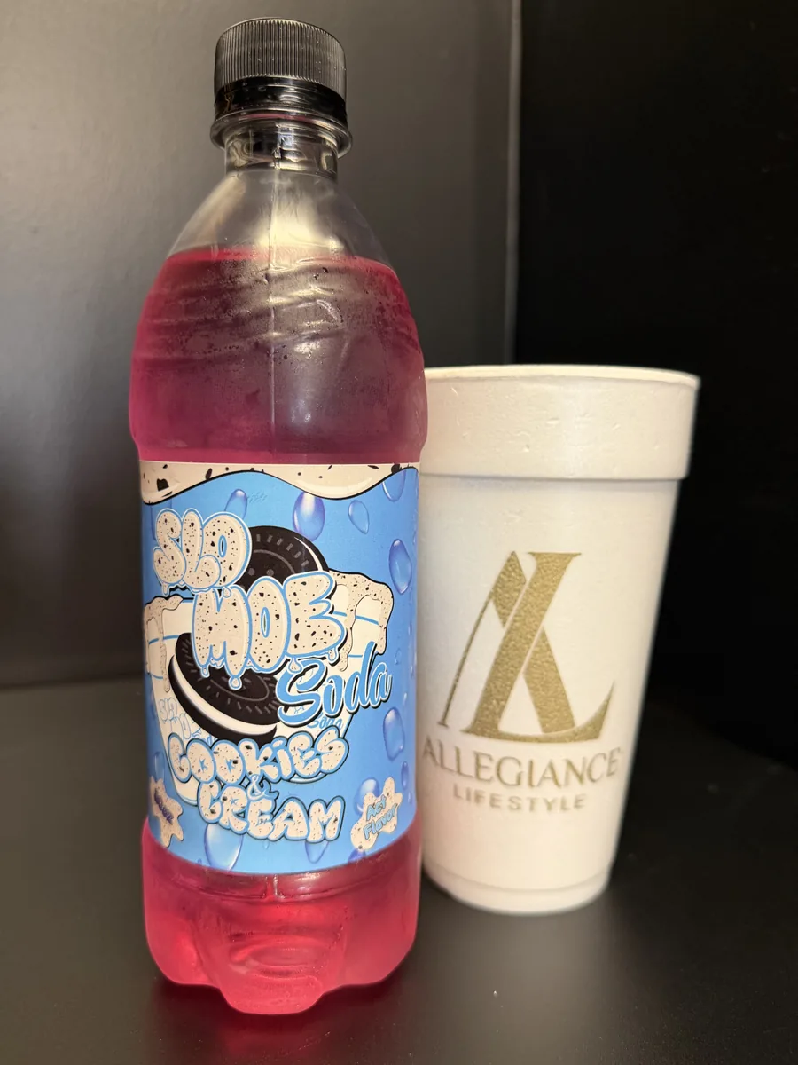 Cookies & Cream ACT soda bottle by Slo Moe Soda