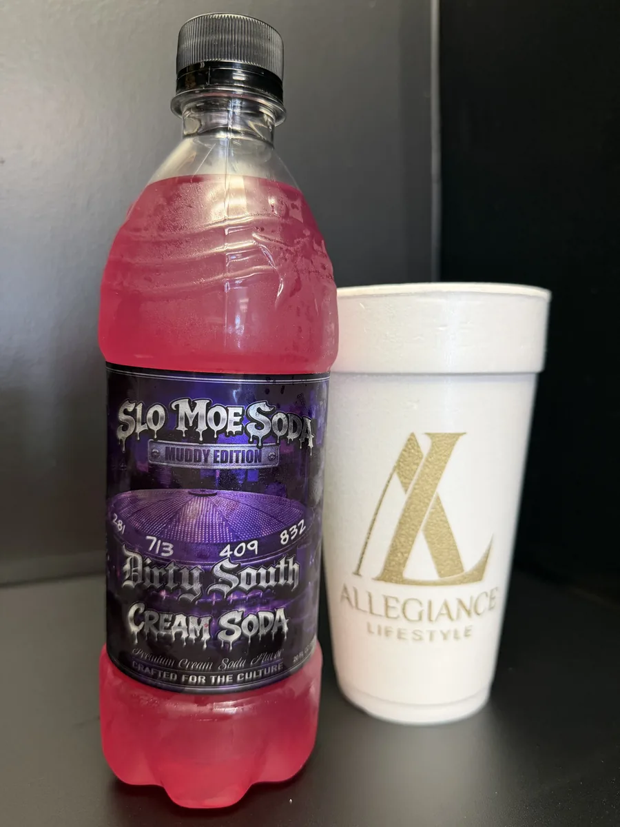 Dirty South Cream Soda soda bottle by Slo Moe Soda