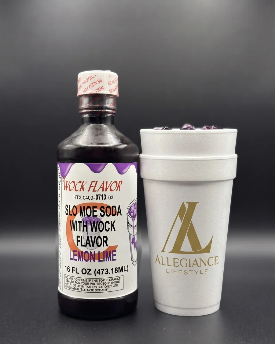 Lemon Lime Wock Pint soda bottle by Slo Moe Soda