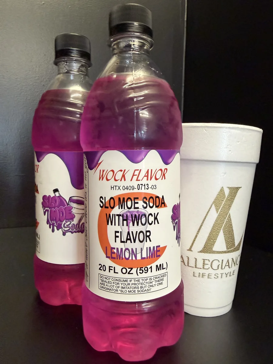 Lemon Lime Wock soda bottle by Slo Moe Soda