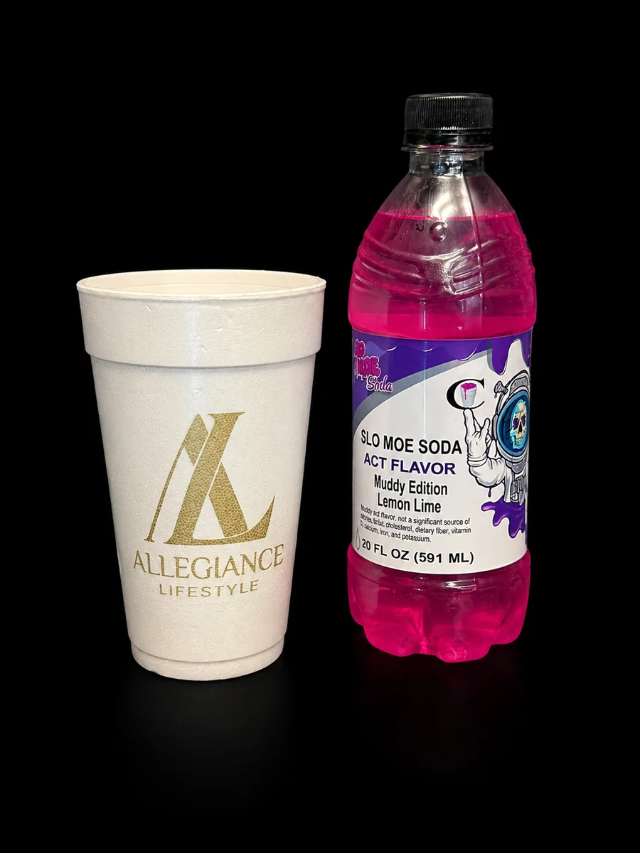 Muddy Edition Lemon Lime ACT soda bottle by Slo Moe Soda