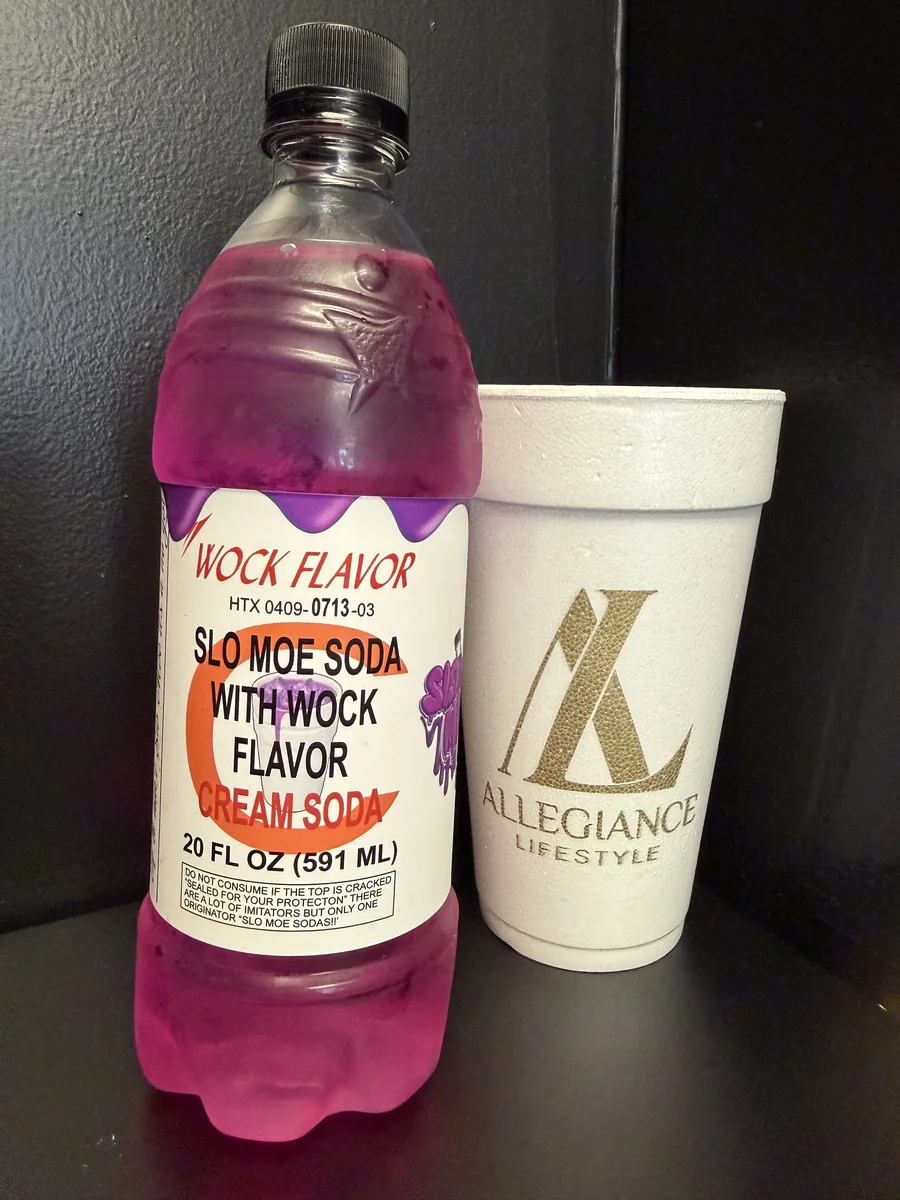 Wock Cream Flavor soda bottle by Slo Moe Soda