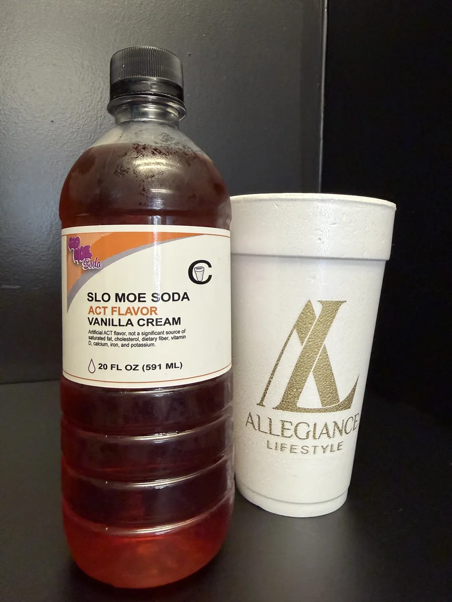 Vanilla Cream ACT soda bottle by Slo Moe Soda x Exotic Pop