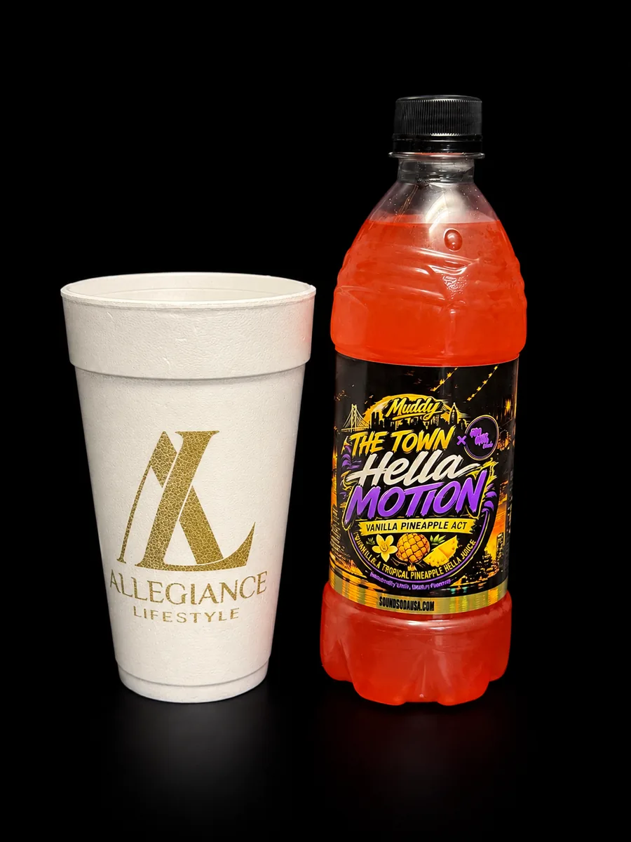 Vanilla Pineapple ACT Hella Motion soda bottle by Slo Moe Soda